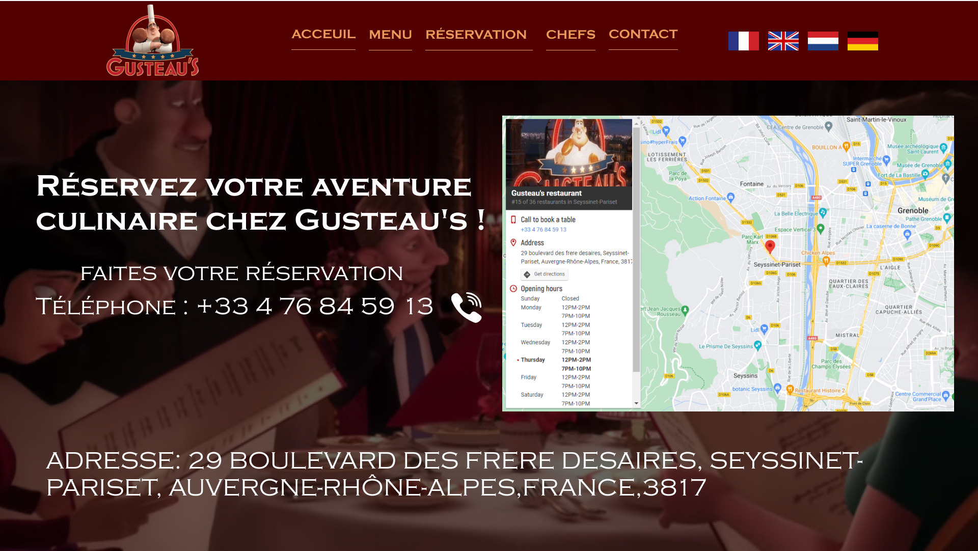 Gusteaus Reservation